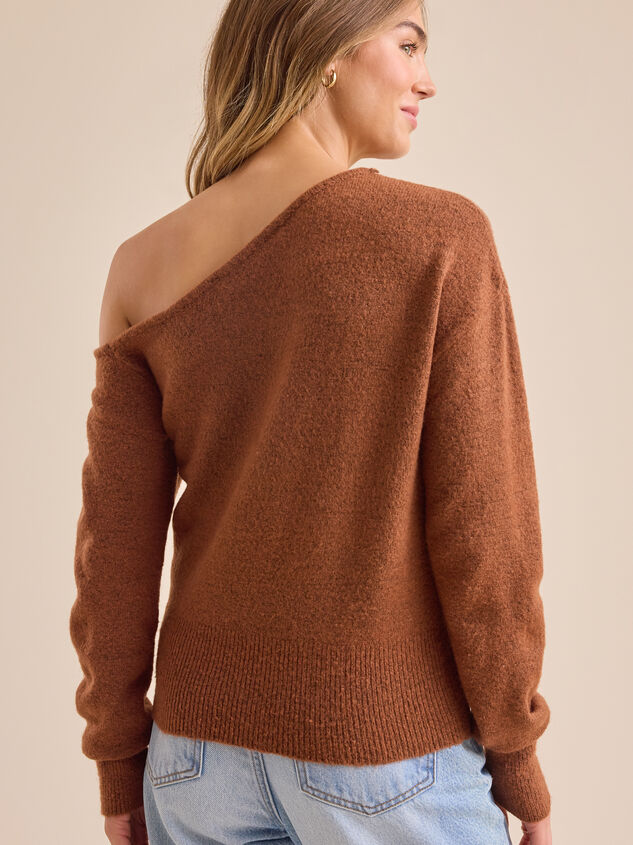 Kinsley Asymmetrical Knit Sweater Detail 5 - TULLABEE