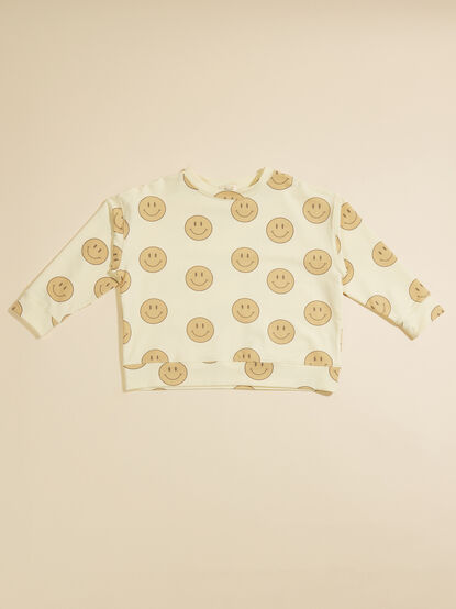 Smiley Face Sweatshirt - TULLABEE