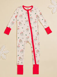 Vintage Santa Ruffle Sleeper Detail 2 - TULLABEE