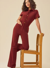 Arlet Corduroy Flare Jumpsuit - TULLABEE