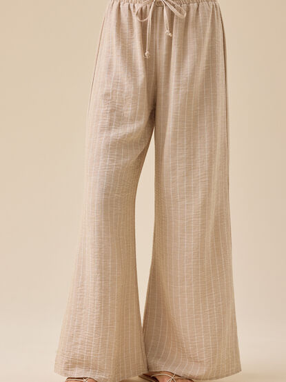 Hollis Striped Linen Pants - TULLABEE