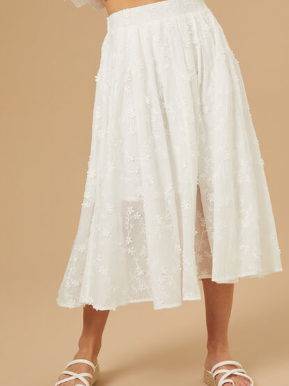 Stacey Embroidered Midi Skirt - TULLABEE