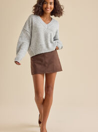Bridgette Suede Mini Skort - TULLABEE