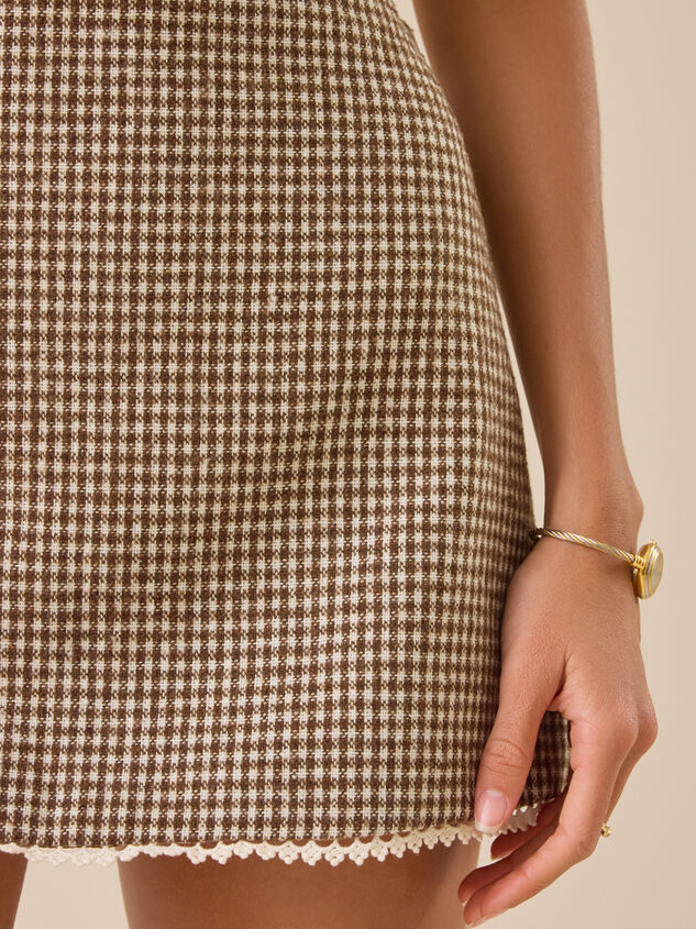 Lucy Lace Trim Skirt Detail 2 - TULLABEE