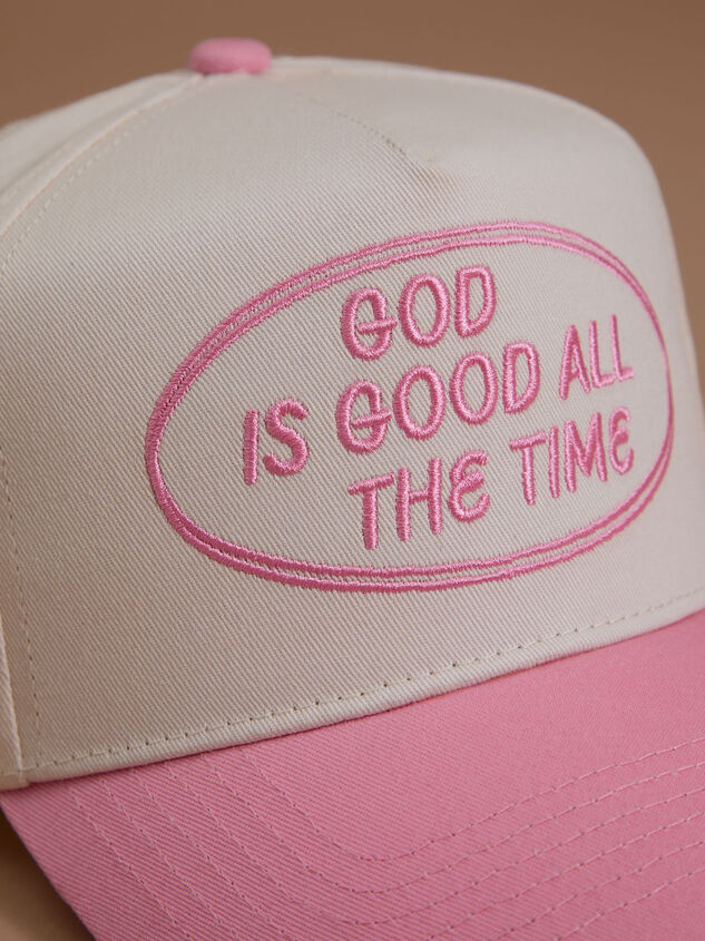 God Is Good Trucker Hat Detail 2 - TULLABEE