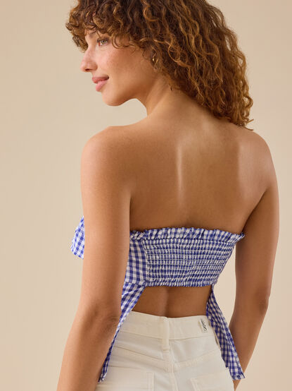Dixie Gingham Tube Top - TULLABEE