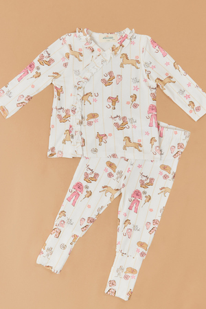 Pink Cowgirl Top and Pants Set - Altar'd State - 