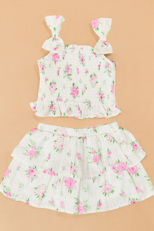 Lani Floral Top and Skort Set - Altar'd State - 