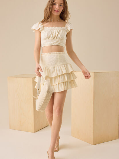 Sawyer Embroidered Top - TULLABEE