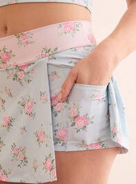 Tempo Floral Mini Skort Detail 3 - TULLABEE