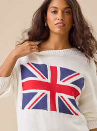 Great Britain Knit Sweater Detail 2 - TULLABEE