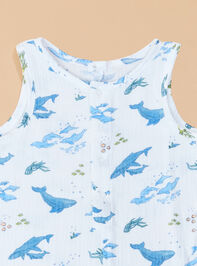 Watercolor Whale Romper - TULLABEE