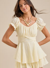Haisley Double Layered Romper Detail 2 - TULLABEE