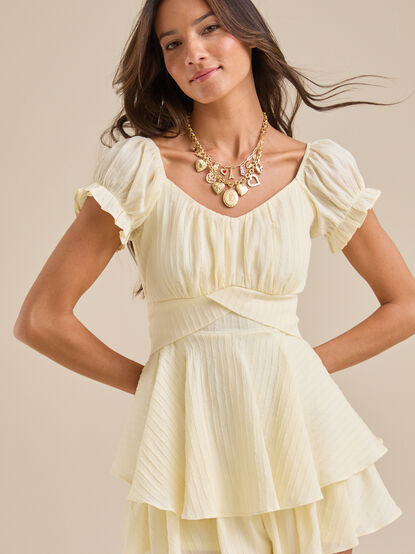 Haisley Double Layered Romper - TULLABEE