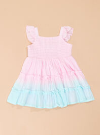Iris Ombre Beauty Toddler Dress Detail 2 - TULLABEE