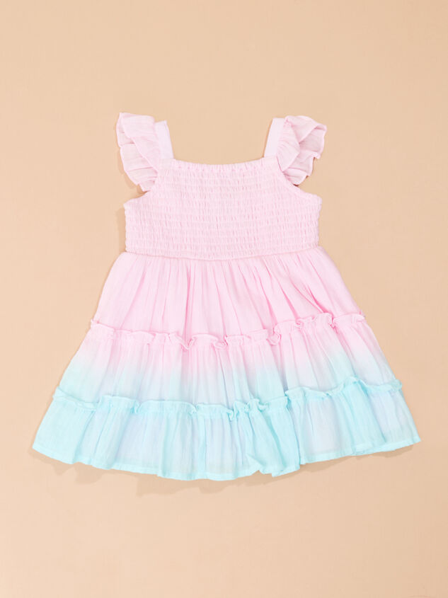 Iris Ombre Beauty Toddler Dress Detail 2 - TULLABEE