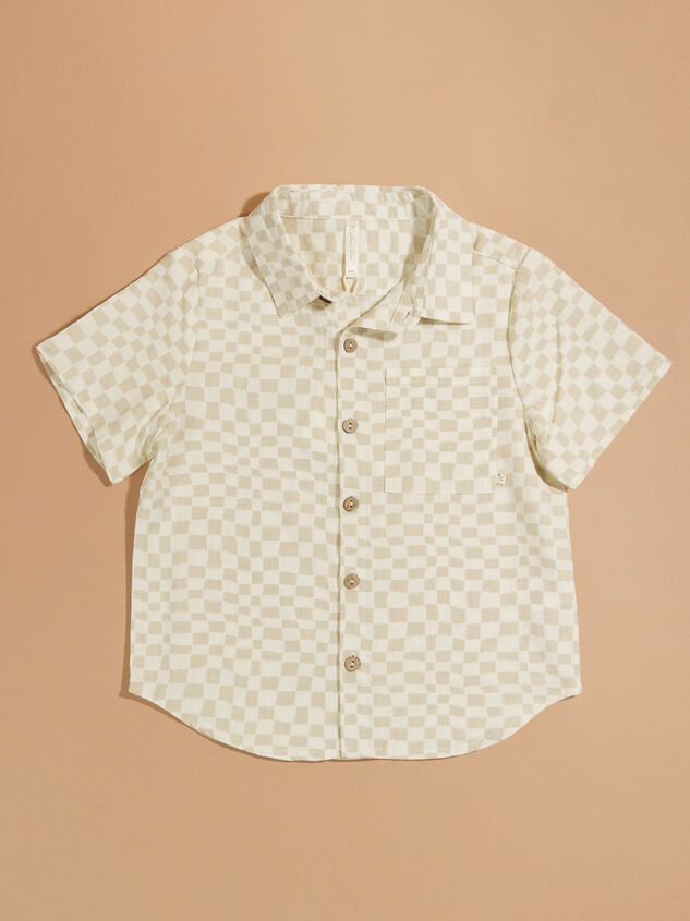 Addison Checkered Button-Down by Rylee + Cru Detail 2 - TULLABEE