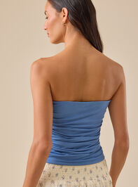 Georgia Ruched Seamless Tube Top Detail 4 - TULLABEE