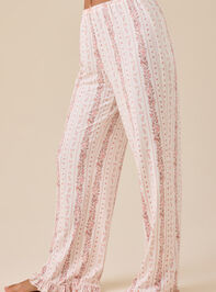 Marli Floral Lounge Pant Detail 4 - TULLABEE