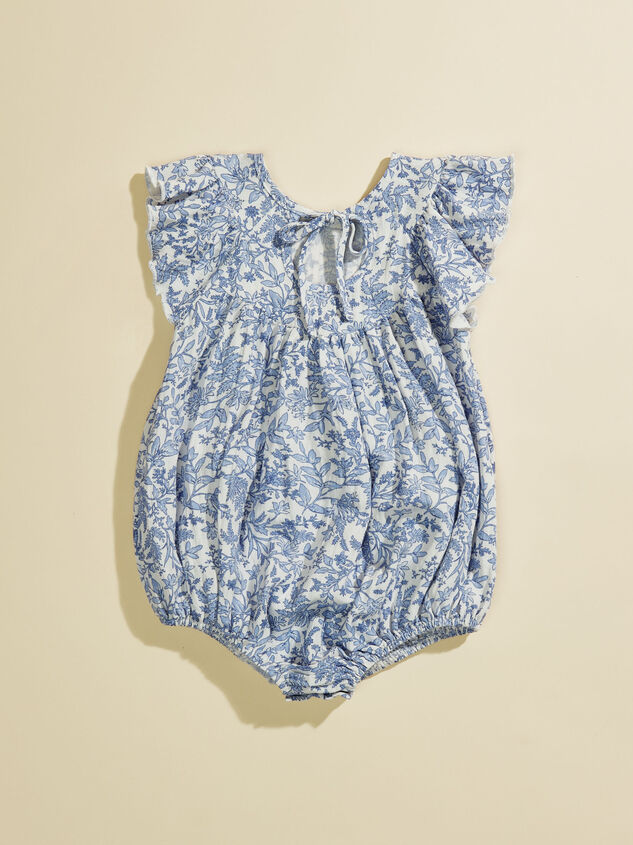 Evelyn Floral Romper Detail 2 - TULLABEE
