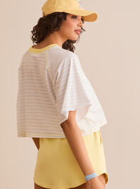 Reset Striped Boxy Tee Detail 4 - TULLABEE