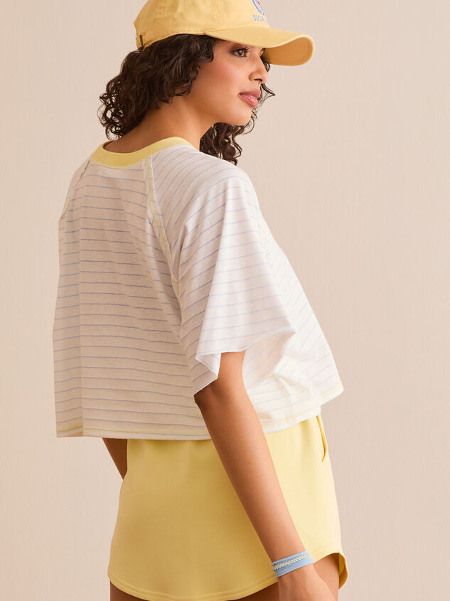 Reset Striped Boxy Tee Detail 4 - TULLABEE