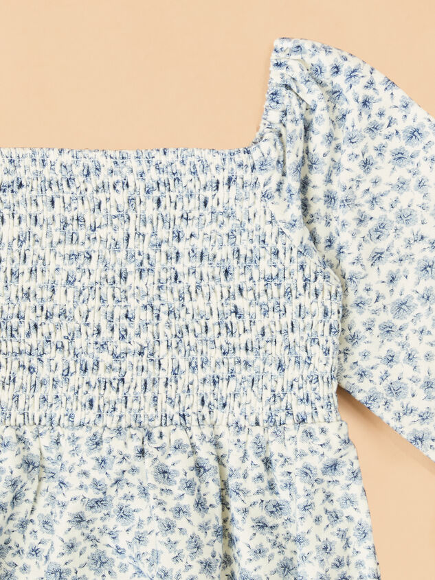 Nora Floral Bubble Romper Detail 3 - TULLABEE