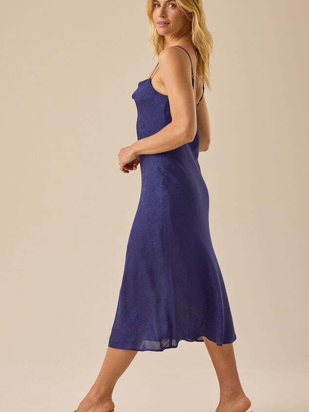 Eva Satin Midi Dress Detail 3 - TULLABEE