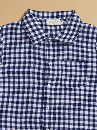 Levi Button Down Polo and Short Set - TULLABEE