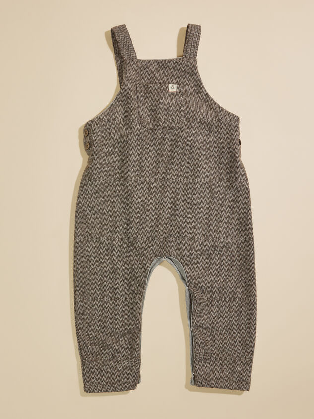 Carter Tweed Baby Overalls by Me + Henry Detail 1 - TULLABEE