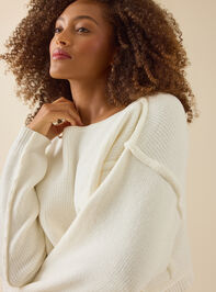 Paulina Boatneck Chenille Sweater Detail 3 - TULLABEE