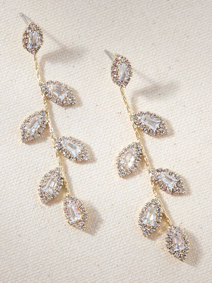 Crystal Vine Earrings - TULLABEE