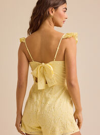 Naomi Eyelet Romper Detail 4 - TULLABEE