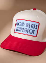 God Bless America Trucker Hat Detail 2 - TULLABEE
