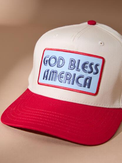 God Bless America Trucker Hat - TULLABEE