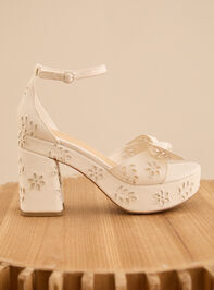 Liloa Eyelet Platform Heel Detail 3 - TULLABEE