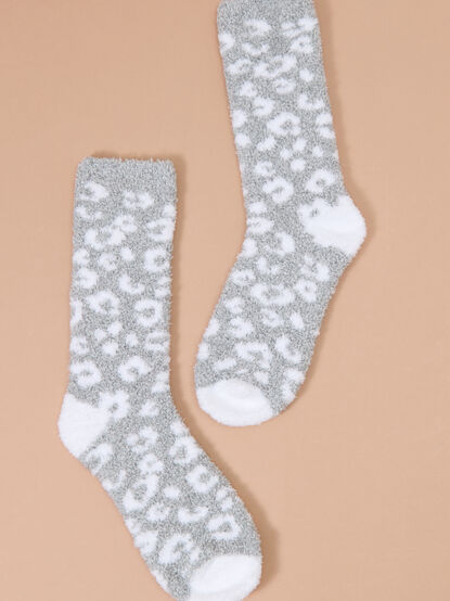 Leopard Cozy Socks - TULLABEE