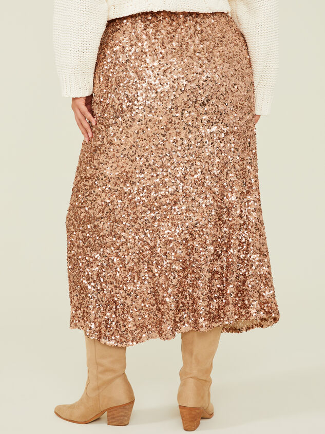Cameron Sequin Maxi Skirt Detail 5 - TULLABEE