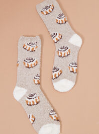 Cinnamon Roll Cozy Socks - TULLABEE