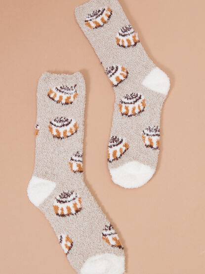 Cinnamon Roll Cozy Socks - TULLABEE