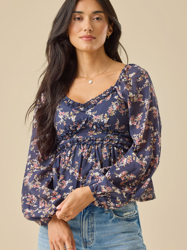 Phoebe Ruffle Babydoll Top - TULLABEE