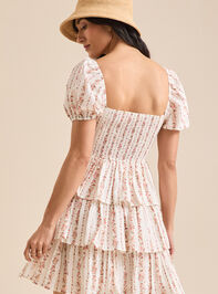 Whittney Floral Mini Dress Detail 5 - TULLABEE