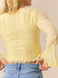 Boston Bell Sleeve Lace Top Detail 3 - TULLABEE