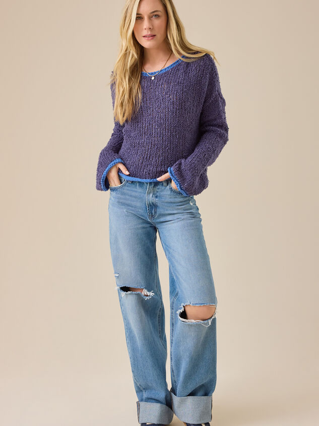 Stokely Knit Oversized Sweater Detail 5 - TULLABEE