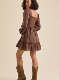 Cheryl Smocked Mini Dress Detail 4 - TULLABEE