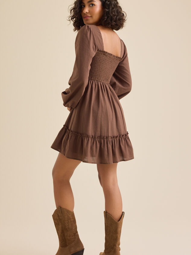 Cheryl Smocked Mini Dress Detail 4 - TULLABEE