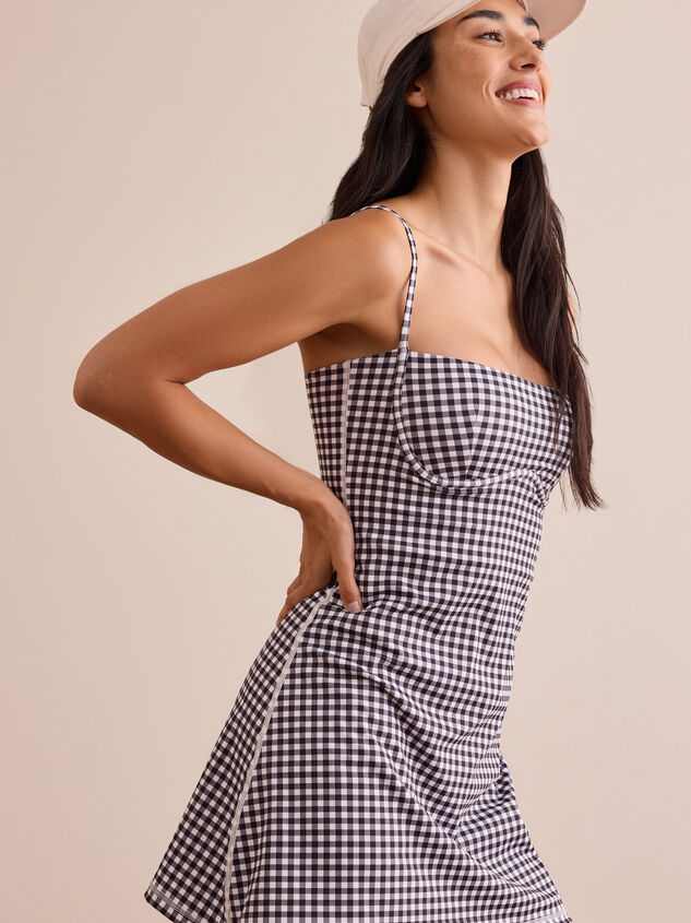 Game On Gingham Dress Detail 4 - TULLABEE