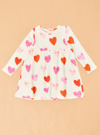 Happy Hearts Long Sleeve Mini Dress - TULLABEE