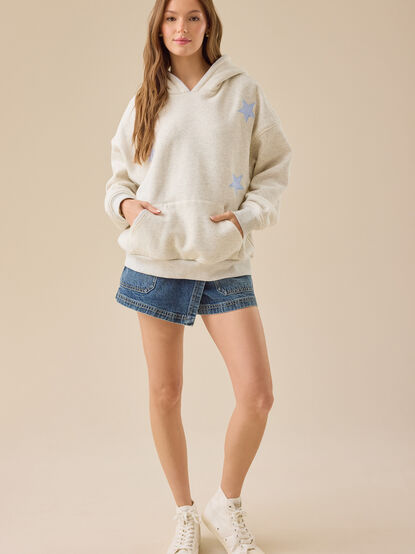 Stripe Star Hoodie - TULLABEE