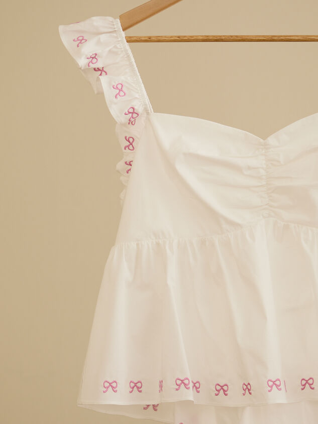 Larissa Bow Tie-Back Top Detail 2 - TULLABEE